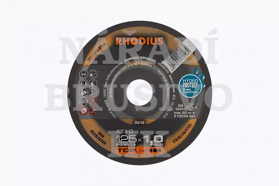 Řezný kotouč 115x1,5x22,23 XT10 TOPline na nerez a ocel Rhodius