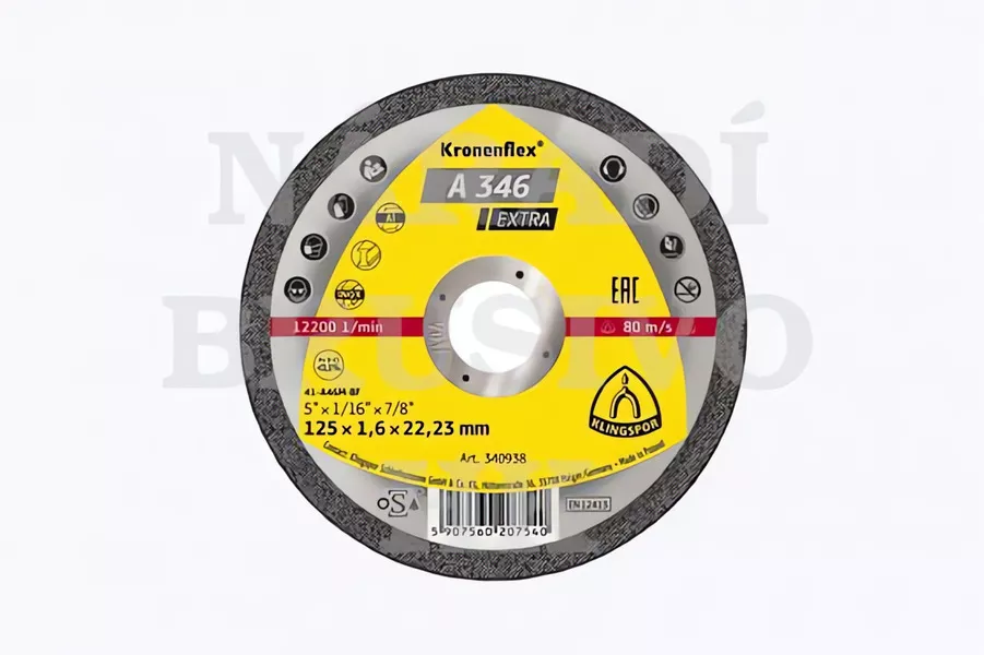 Řezný kotouč 125x1,6x22,23 A346 EXTRA na nerez Klingspor