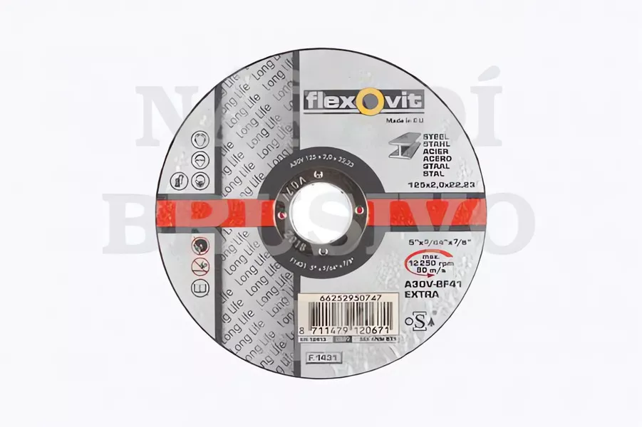 Řezný kotouč 125x2,0x22,23 A30V LONG LIFE na nerez a ocel Flexovit