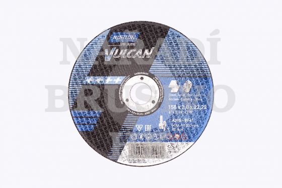 Řezný kotouč 125x2,5x22,23 A30S VULCAN na nerez a ocel vydutý Norton