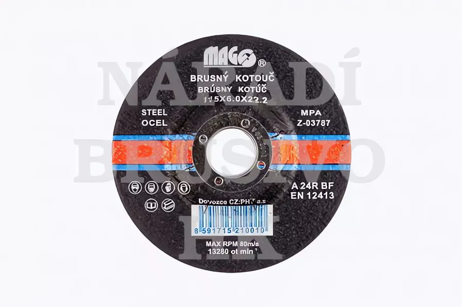 Brusný kotouč 230x6,0x22,23 A24R MAGG na ocel