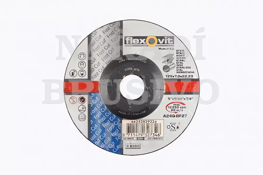 Brusný kotouč 230x8,0x22,23 A24Q FAST CUT na nerez a ocel Flexovit