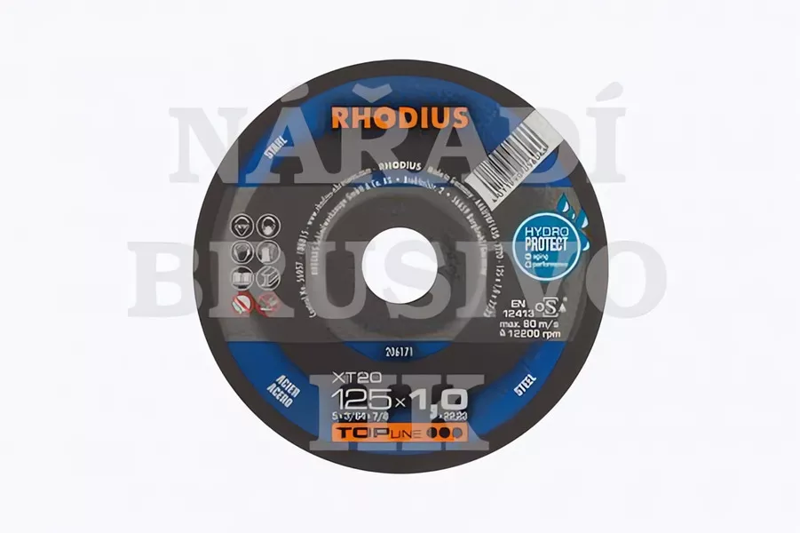 Řezný kotouč 115x1,0x22,23 XT20 TOPline na ocel Rhodius