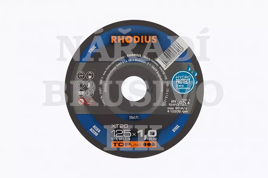 Řezný kotouč 115x1,5x22,23 XT20 TOPline na ocel Rhodius