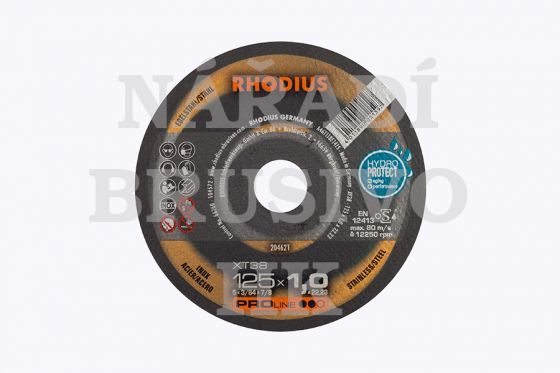 Řezný kotouč 125x1,0x22,23 XTK38 PROline na nerez a ocel Rhodius
