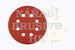 Brusný papír na suchý zip disk 125/8 P 120 PS22K na ocel, nerez, barvu, umělou hmotu, dřevo
