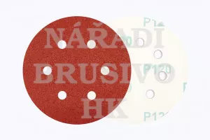 Brusný papír na suchý zip disk 150/6 P 40 PS22K na ocel, nerez, barvu, umělou hmotu, dřevo