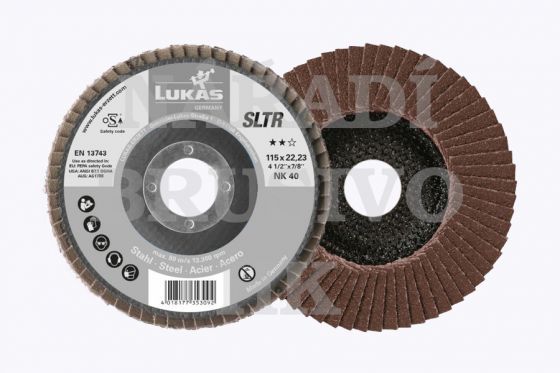 Lamelový brusný kotouč 115x22,23 NK 60 SLTR talířový Lukas