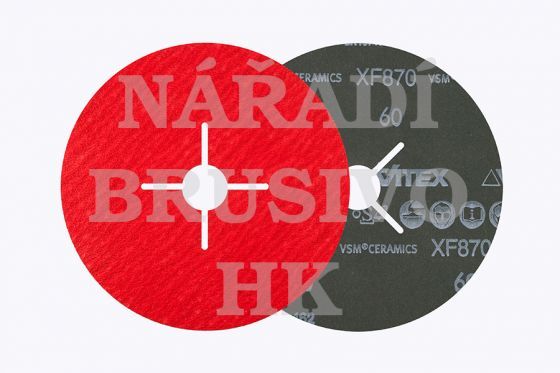 Vulkanfíbrový brusný disk 125x22 P 100 XF870 INOX na nerez VSM