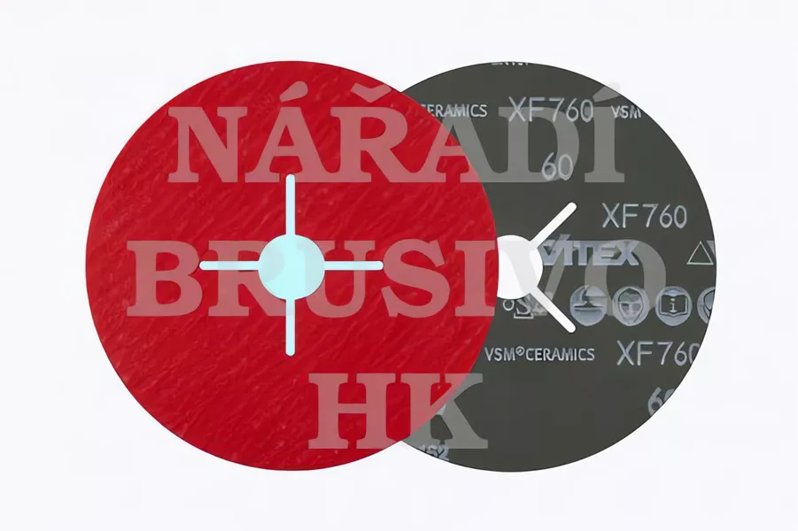 Fíbrový brusný kotouč 125x22 P 40 XF760 na nerez a ocel VSM