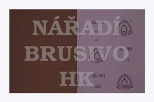 Brusné plátno arch 230x280 P 80 KL381J na ocel, nerez, barvu, umělou hmotu, dřevo