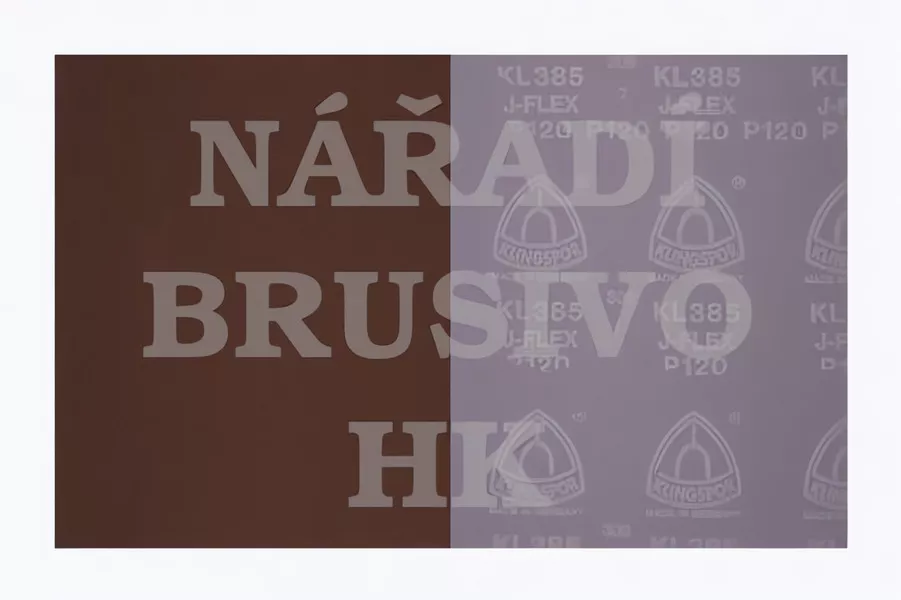 Brusné plátno arch 230x280 P 120 KL385JF na ocel, nerez, barvu, umělou hmotu, dřevo Klingspor