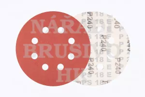Brusný papír na suchý zip disk 125/8 P 150 PS18EK na ocel, nerez, barvu, umělou hmotu, dřevo