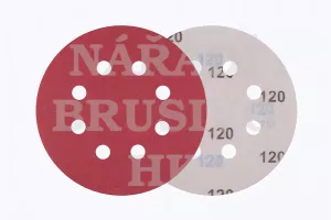 Brusný papír na suchý zip disk 125/8 P 80 PL28CK na ocel, nerez, barvu, umělou hmotu, dřevo