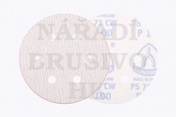 Brusný papír na suchý zip disk 150/6 P 150 PS73BWK na ocel, nerez, barvu, umělou hmotu, dřevo Klingspor