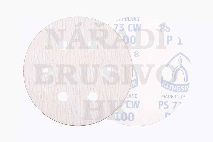 Brusný papír na suchý zip disk 150/6 P 600 PS73BWK na ocel, nerez, barvu, umělou hmotu, dřevo Klingspor