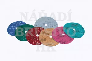 Brusný papír na suchý zip disk 150 P 800 A975 CYCLONIC MULTI-AIR TURQUOISE na barvu, lak, tmel, tvrdé dřevo