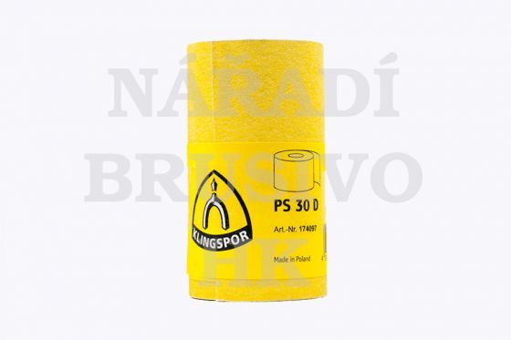 Brusný papír role 115x4500 P 120 PS30D na dřevo, barvu, lak, tmel Klingspor