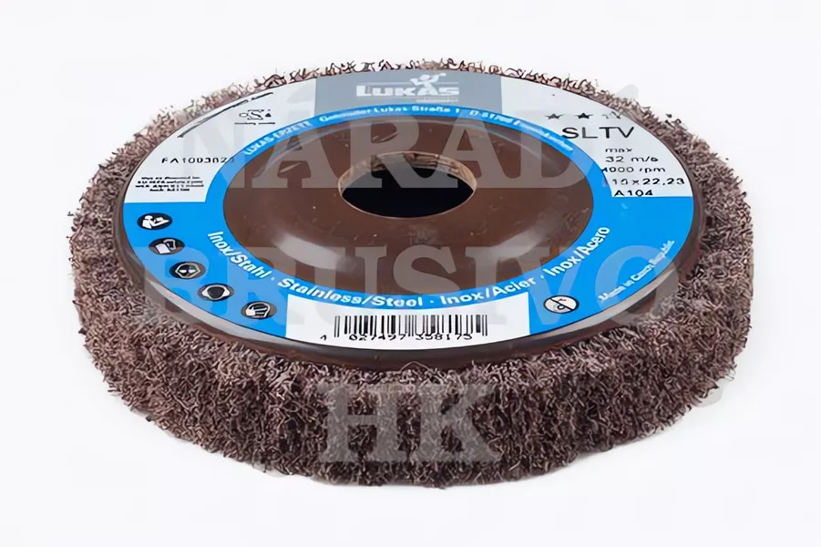 Čistící a leštící disk brusné rouno 115x22,23 NAWAROFLEX SLTV C207 na povrchové úpravy Lukas