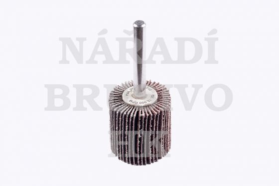 Lamelový stopkový brusný kotouč 25x5-6 SFL NK 80 na ocel, litinu, plast, dřevo, pryž Lukas