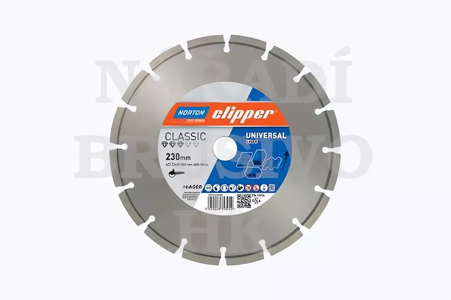 Diamantový kotouč 180x22,23 CLASSIC UNIVERSAL na stavební materiály Norton Clipper