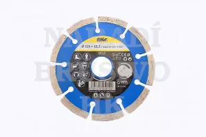 Diamantový kotouč 115x22,2 DKS115 MAGG na omítku, zdivo, pískovec, porobeton, cihlu, stavební materiály