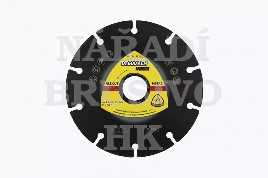 Diamantový kotouč 125x22,23 DT600ACM Supra na litinu, ocel, nerez, neželezné kovy Klingspor
