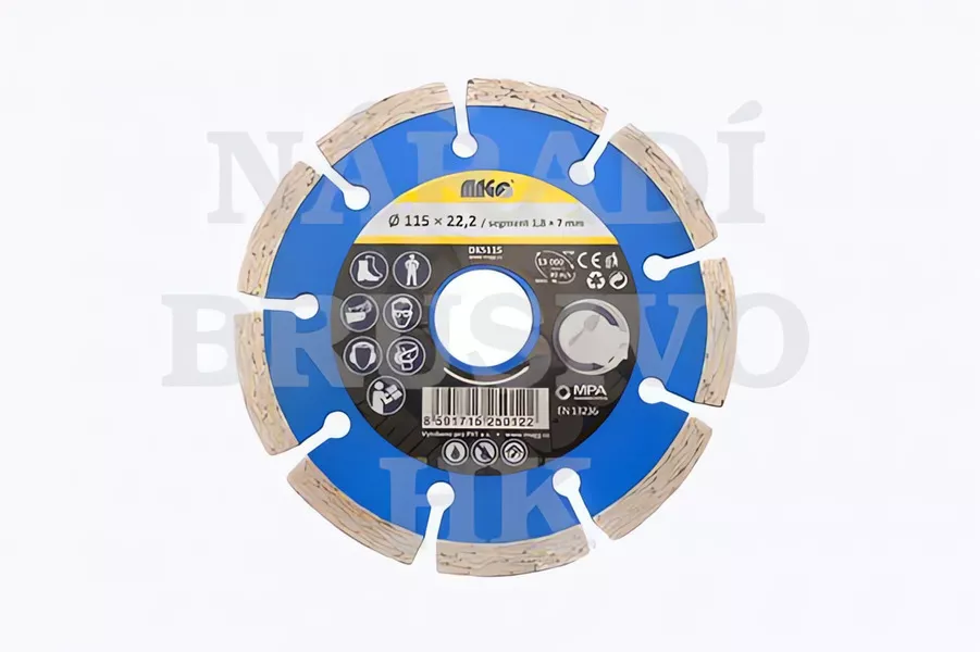 Diamantový kotouč 150x22,2 DKS150 MAGG na omítku, zdivo, pískovec, porobeton, cihlu, stavební materiály