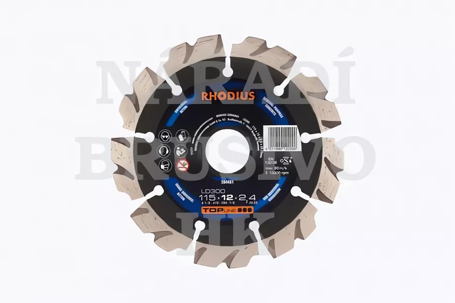 Diamantový kotouč 150x22,23 LD300 TOPline na beton, armovaný beton, tvrdou cihlu, dlažbu, přírodní kámen, vápenec, zdivo, pískovec Rhodius