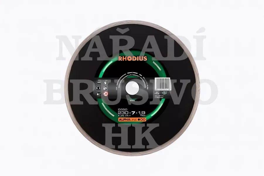 Diamantový kotouč 125x22,23 DG50 ALPHAline na keramický obklad s glazurou Rhodius