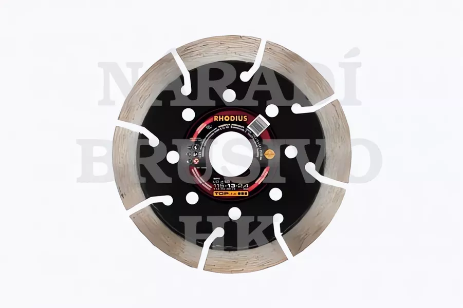 Diamantový kotouč 125x22,23 LD410 SPEED TOPline na žulu, mramor, zámkovou dlažbu, přírodní kámen, beton, armovaný beton, keramickou tašku, tvrdou cihlu Rhodius