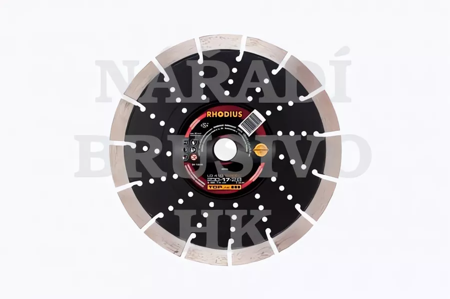 Diamantový kotouč 230x22,23 LD410 SPEED TOPline na žulu, mramor, zámkovou dlažbu, přírodní kámen, beton, armovaný beton, keramickou tašku, tvrdou cihlu Rhodius