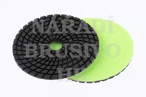 Diamantový kotouč leštící disk 100 P 1500 na suchý zip na žulu, mramor, keramiku, sklo