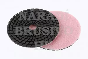 Diamantový kotouč leštící disk 100 P 3000 na suchý zip na žulu, mramor, keramiku, sklo
