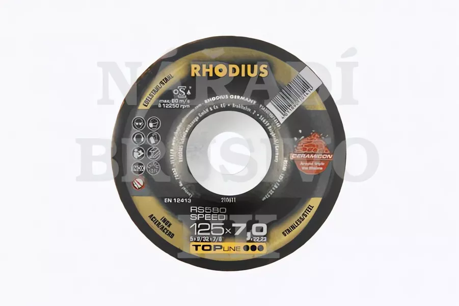 Brusný kotouč 115x7,0x22,23 RS580 CERAMICON TOPline Rhodius