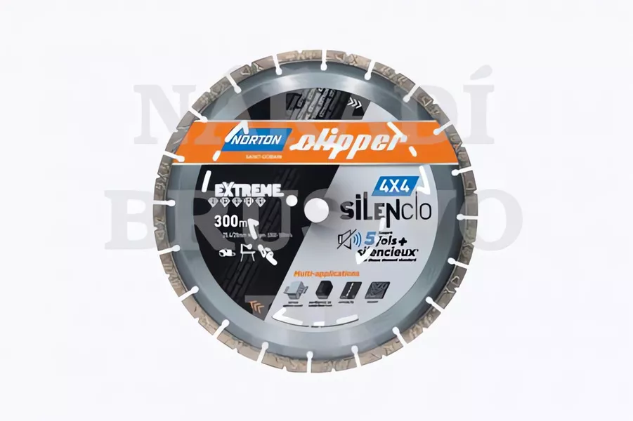 Diamantový kotouč 350x25,4/20 PRO 4X4 SILENCIO na beton, armovaný beton, asfalt, kámen, žulu, stavební materiály Norton Clipper