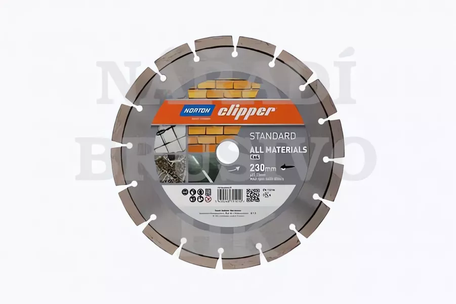 Diamantový kotouč 350x25,4/20 STANDART 4X4 na beton, armovaný beton, asfalt, cihlu, dlažbu, žulu, ocel do 5 mm Norton Clipper