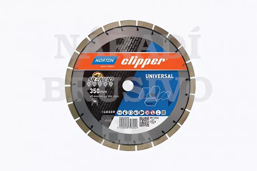 Diamantový kotouč 400x25,4 EXTREME SILENCIO UNI na beton, železobeton, stavební materiály, šamot, žula, čedič, achát Norton Clipper