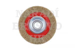 Kartáč drátěný pr. 200x32-0,3 mm vlnitá MOSAZ