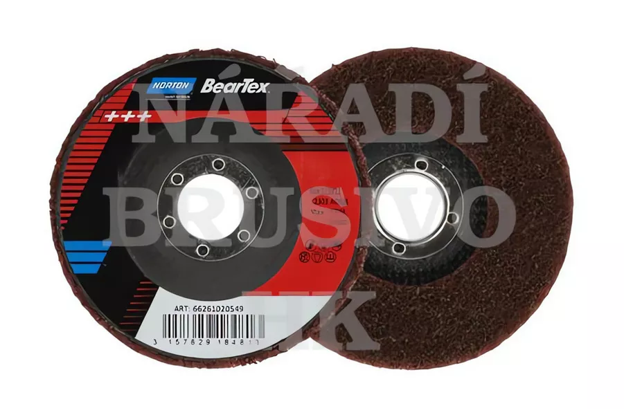 Čistící a leštící disk brusné rouno 115x12,0x22,23 HSMA RAPID BLEND MEDIUM na povrchové úpravy Norton