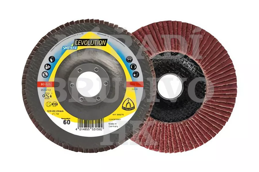 Lamelový brusný kotouč 125x22,23 P 60 SMT 974 SPECIAL talířový na ocel, nerez Klingspor