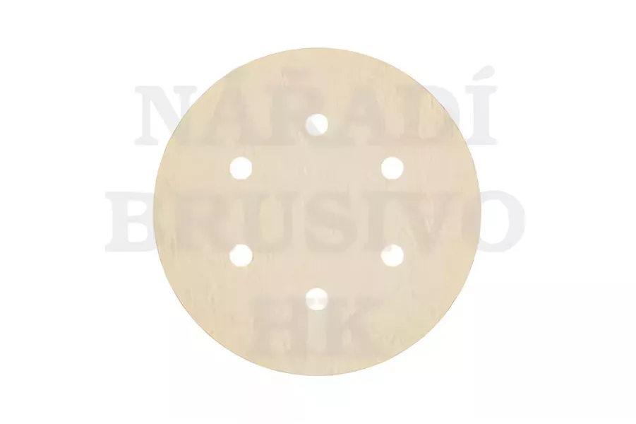Brusný papír na suchý zip disk 150/6 P 80 PS33CK GLS3 na barvu, lak, tmel, dřevo, umělou hmotu Klingspor