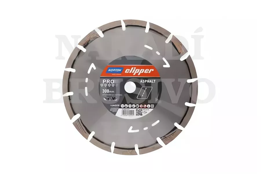 Diamantový kotouč 300x25,4 PRO ASPHALT na asfalt, asfalt na betonu, čerstvý beton, abrazivní stavební materiály Norton Clipper