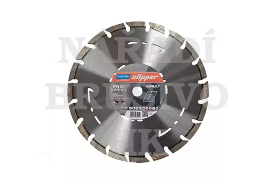 Diamantový kotouč 350x25,4 PRO ASPHALT na asfalt, asfalt na betonu, čerstvý beton, abrazivní stavební materiály Norton Clipper