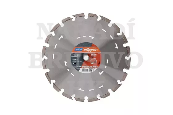 Diamantový kotouč 400x20 PRO BETON SOFT na zralý beton, armovaný beton, tvrdý materiál, stavební materiál Norton Clipper