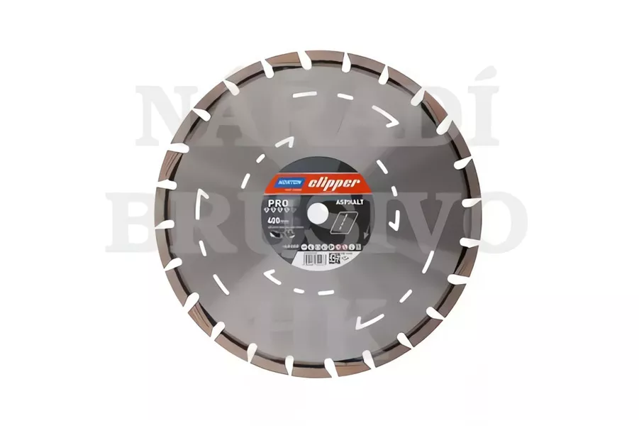 Diamantový kotouč 400x25,4 PRO ASPHALT na asfalt, asfalt na betonu, čerstvý beton, abrazivní stavební materiály Norton Clipper