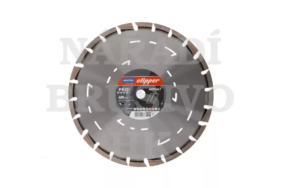 Diamantový kotouč 400x25,4 PRO ASPHALT na asfalt, asfalt na betonu, čerstvý beton, abrazivní stavební materiály Norton Clipper