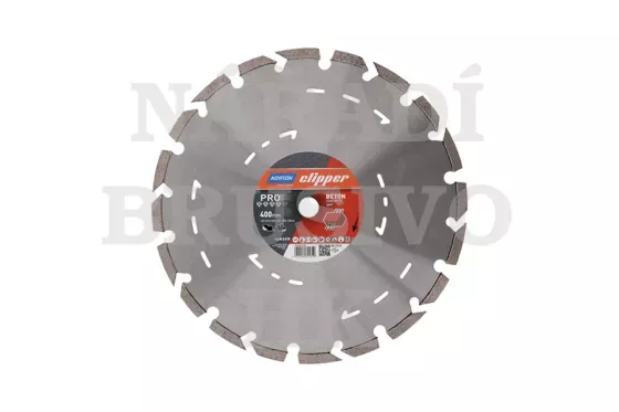 Diamantový kotouč 400x25,4 PRO BETON SOFT na zralý beton, armovaný beton, tvrdý materiál, stavební materiál Norton Clipper
