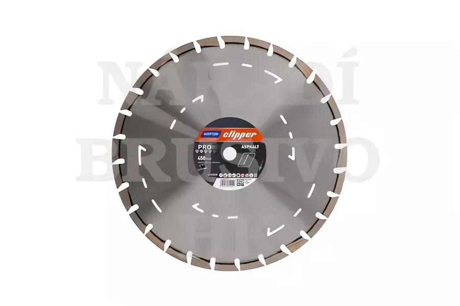 Diamantový kotouč 450x25,4 PRO ASPHALT na asfalt, asfalt na betonu, čerstvý beton, abrazivní stavební materiály Norton Clipper