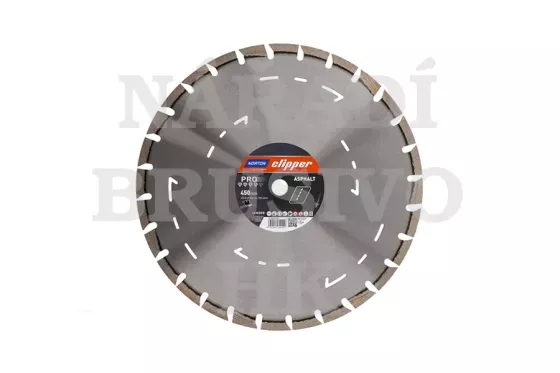 Diamantový kotouč 450x25,4 PRO ASPHALT na asfalt, asfalt na betonu, čerstvý beton, abrazivní stavební materiály Norton Clipper